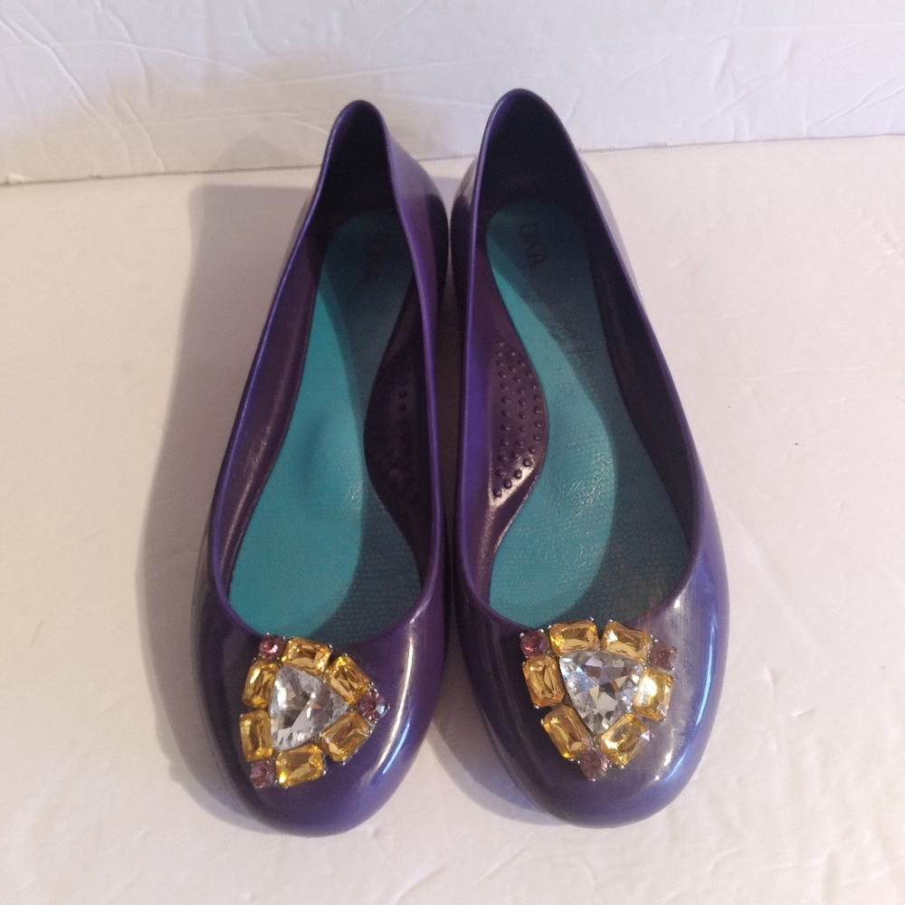 Women's jelly flat shoes
